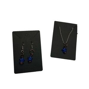 Blue star jewelry set